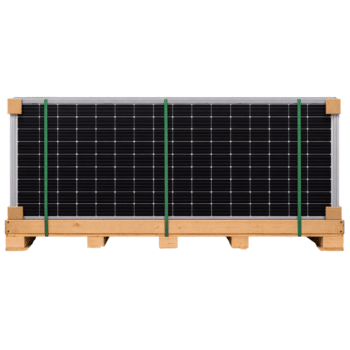 Palet bazlı 590–625W Half-Cut TOPCon bifacial güneş paneli (36 adet)