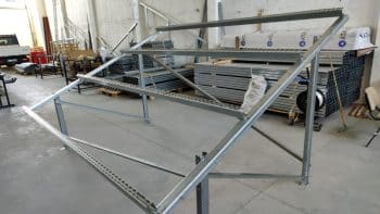 Güneş Paneli Taşıyıcı Sistem - Arazi Tipi - Yere Montaj - 4 Panel