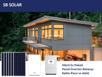 12 Kw Hibrit Paket - 2 Gün Boyunca Yetecek Lityum Akü Kapasiteli