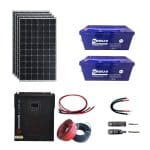3Kw Solar Solar Güneş Paneli Enerji Paketi (B. Buz.+ Çam. M+ Tv +