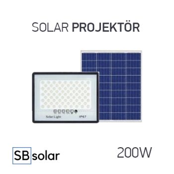Lexron 200 W Solar Projektör