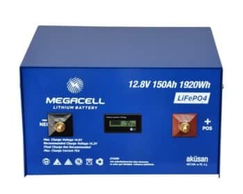 Megacell 150 Ah  12.8 V  Lityum Demir Fosfat Akü-Lifepo4