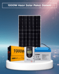 1000W Hazır Solar Paket | 400W Monokristal Panel + 2×Jel Akü | Mppt Şarj Kontrol Off-Grid Güneş Enerji Seti