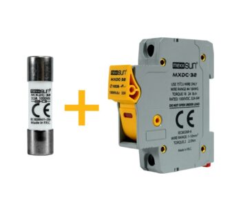 Mexxsun Dc Sigorta + Sigorta Yuvası 32A 1000V - 12 Adet